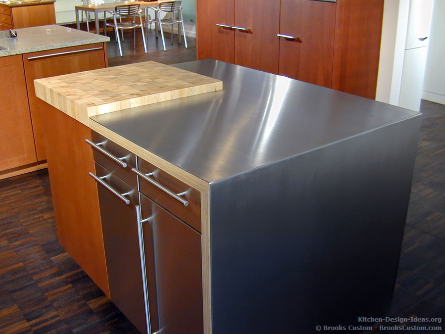 stainless counter top