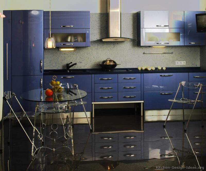 kitchens blue