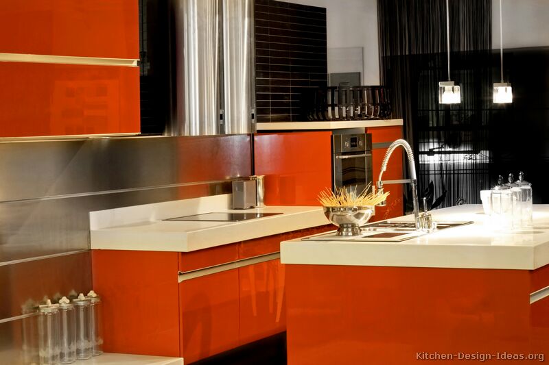 Pictures Of Kitchens Modern Red Kitchen Cabinets Kitchen 5
