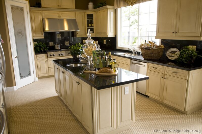 Pictures Of Kitchens Traditional Off White Antique Kitchens