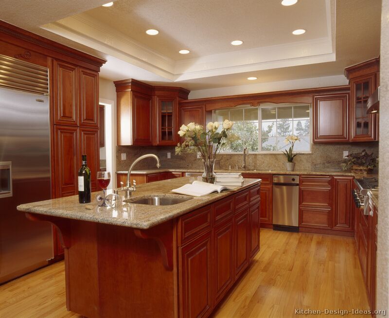 Pictures of Kitchens Traditional Medium Wood Kitchens, CherryColor